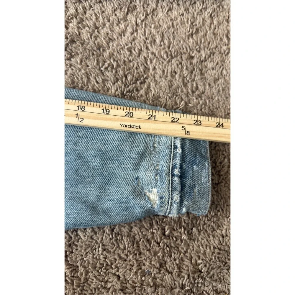 Quiet Lux John Elliott Distressed Denim Jacket Light Wash‎ Made in Japan Size 3